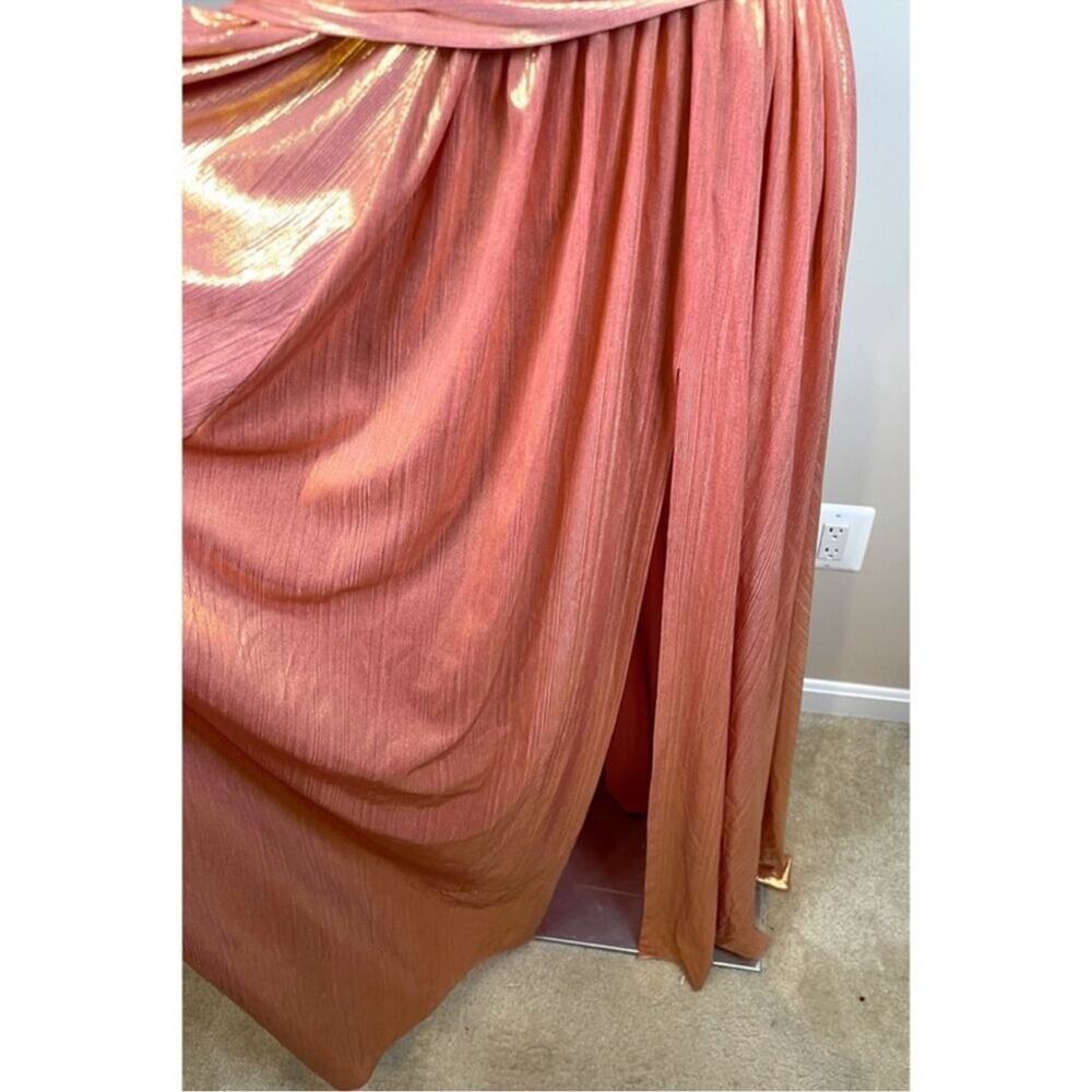 Retrofete Metallic Apricot Waldorf Strapless Maxi Gown - Picture 8 of 12